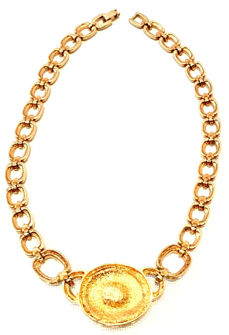 20th Century Christian Dior Style Gold and Austrian Crystal Choker