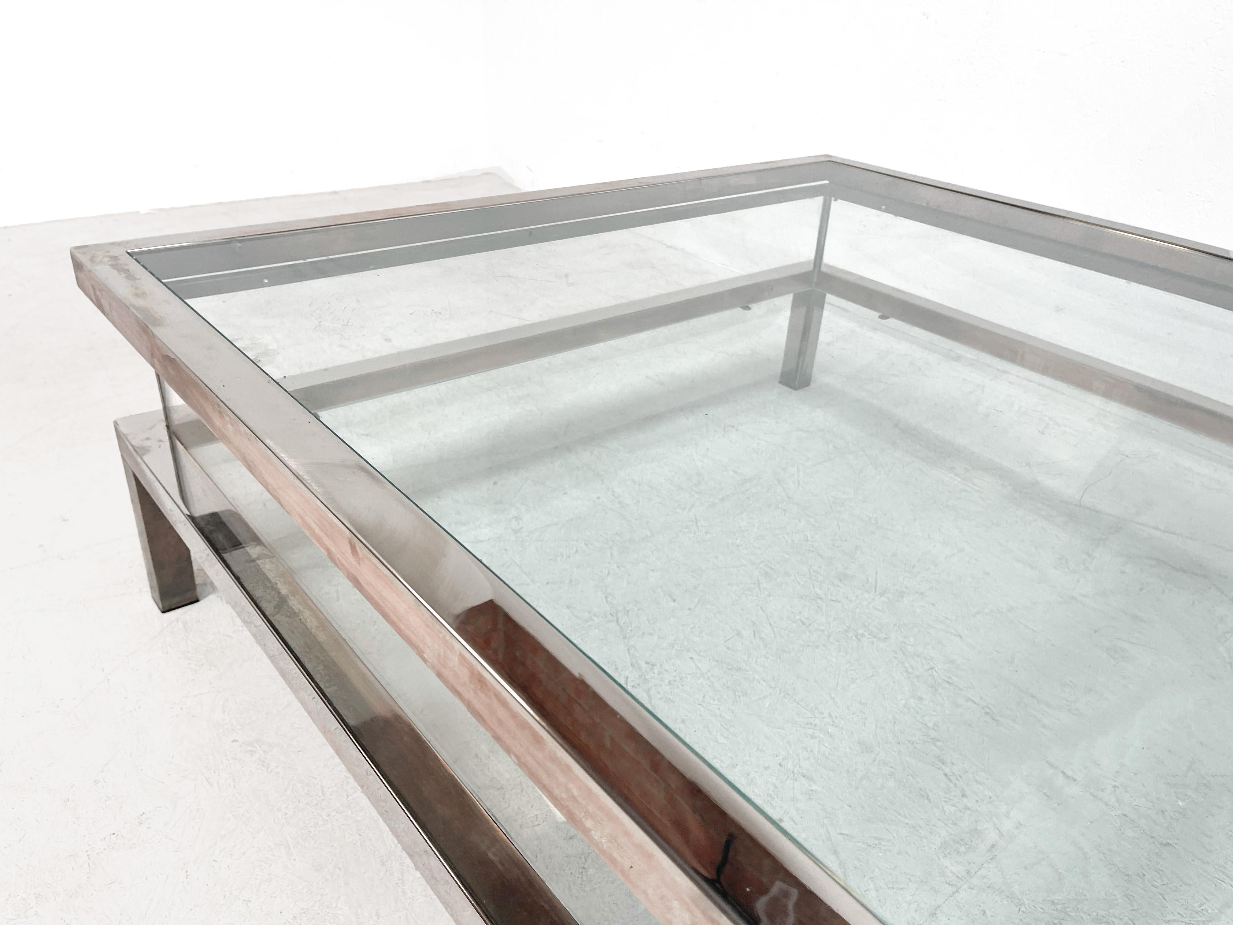 20th Century Chrome Sliding Table Attributed to Maison Jansen 2