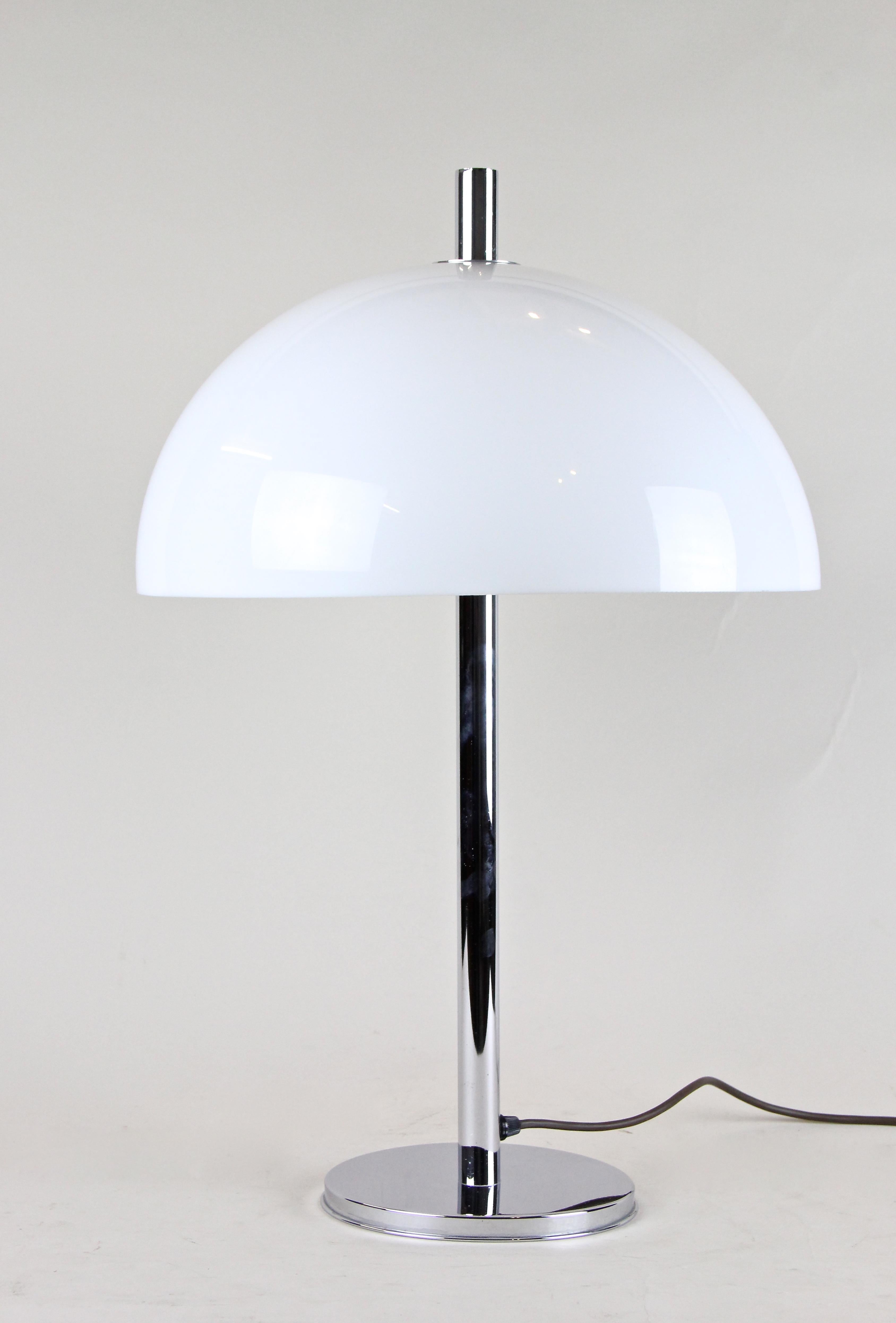 Mid-Century Modern 20th Century Chrome Table Lamp by Boyer Lightning, Vienna, circa 1970