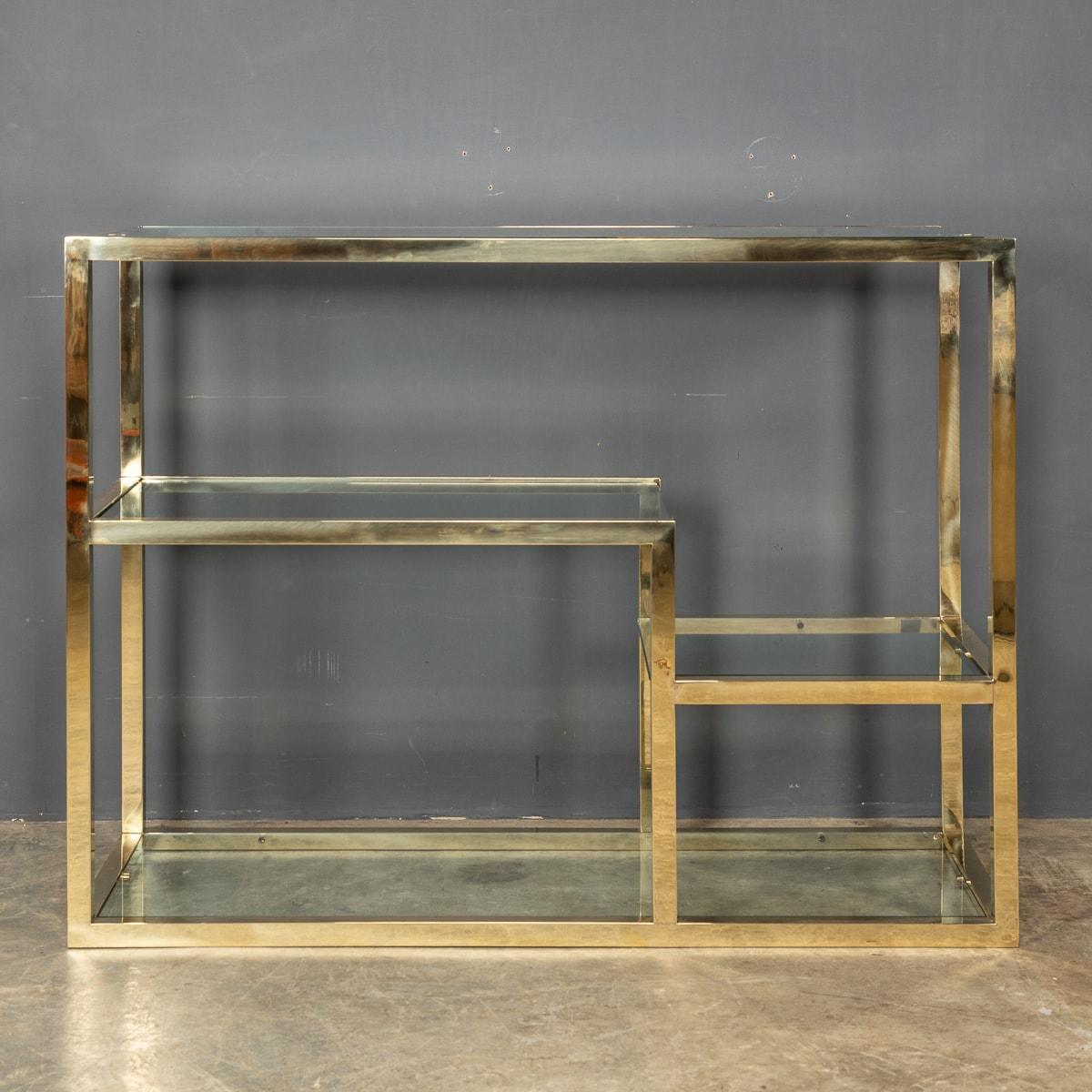 Etagere aus verchromtem Messing des 20. Jahrhunderts, ca. 1970 im Angebot 3