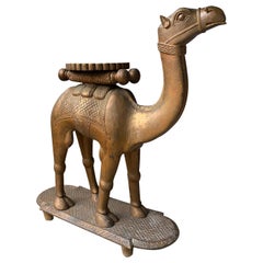20th Century circa 1930s Carved Camel Drinks Table
