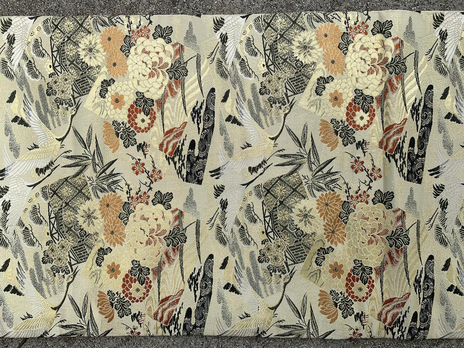 20th Century circa 1930s Japanese Obi Style Silk Sash In Good Condition For Sale In Atlanta, GA
