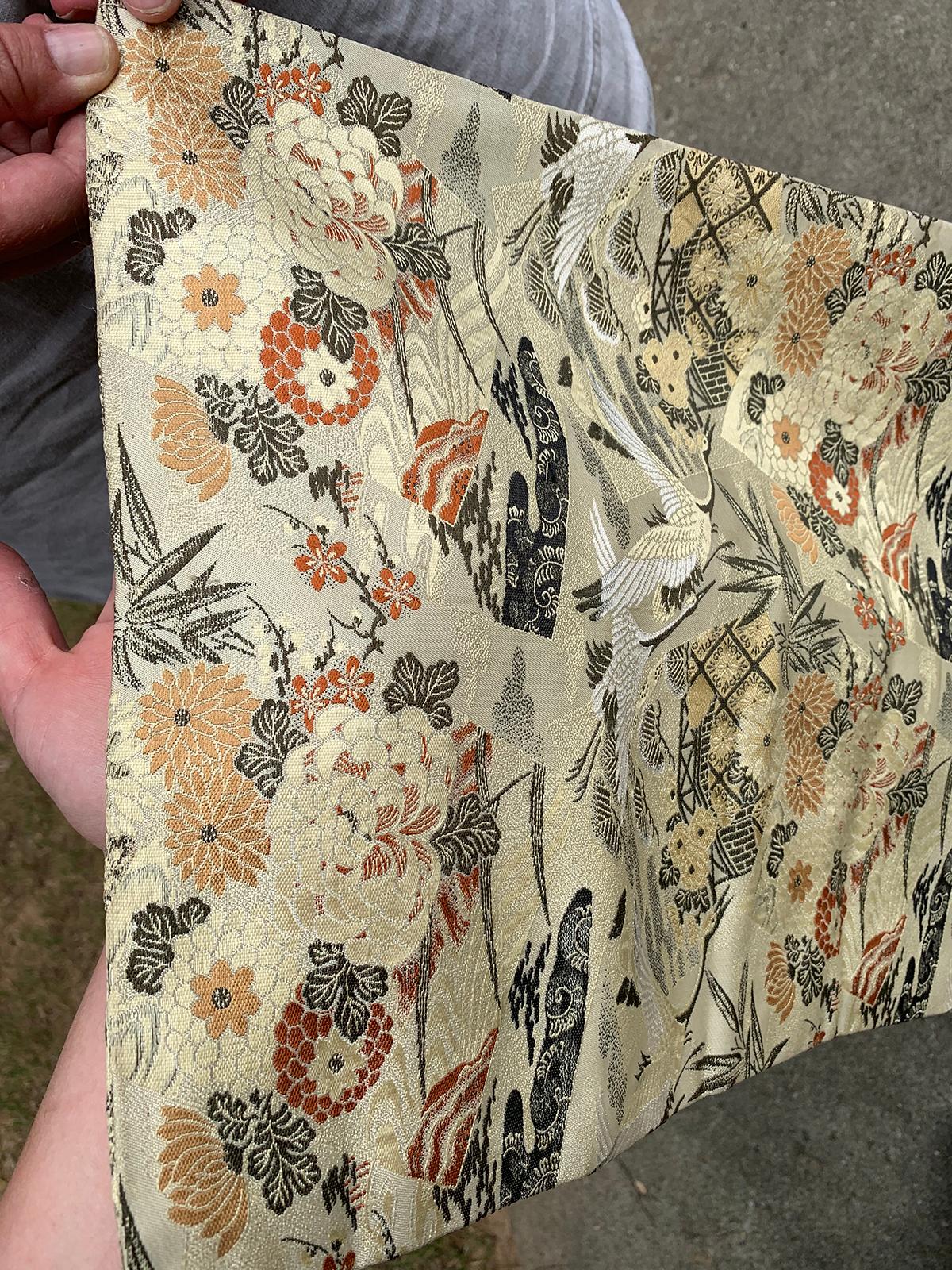 20th Century circa 1930s Japanese Obi Style Silk Sash For Sale 2