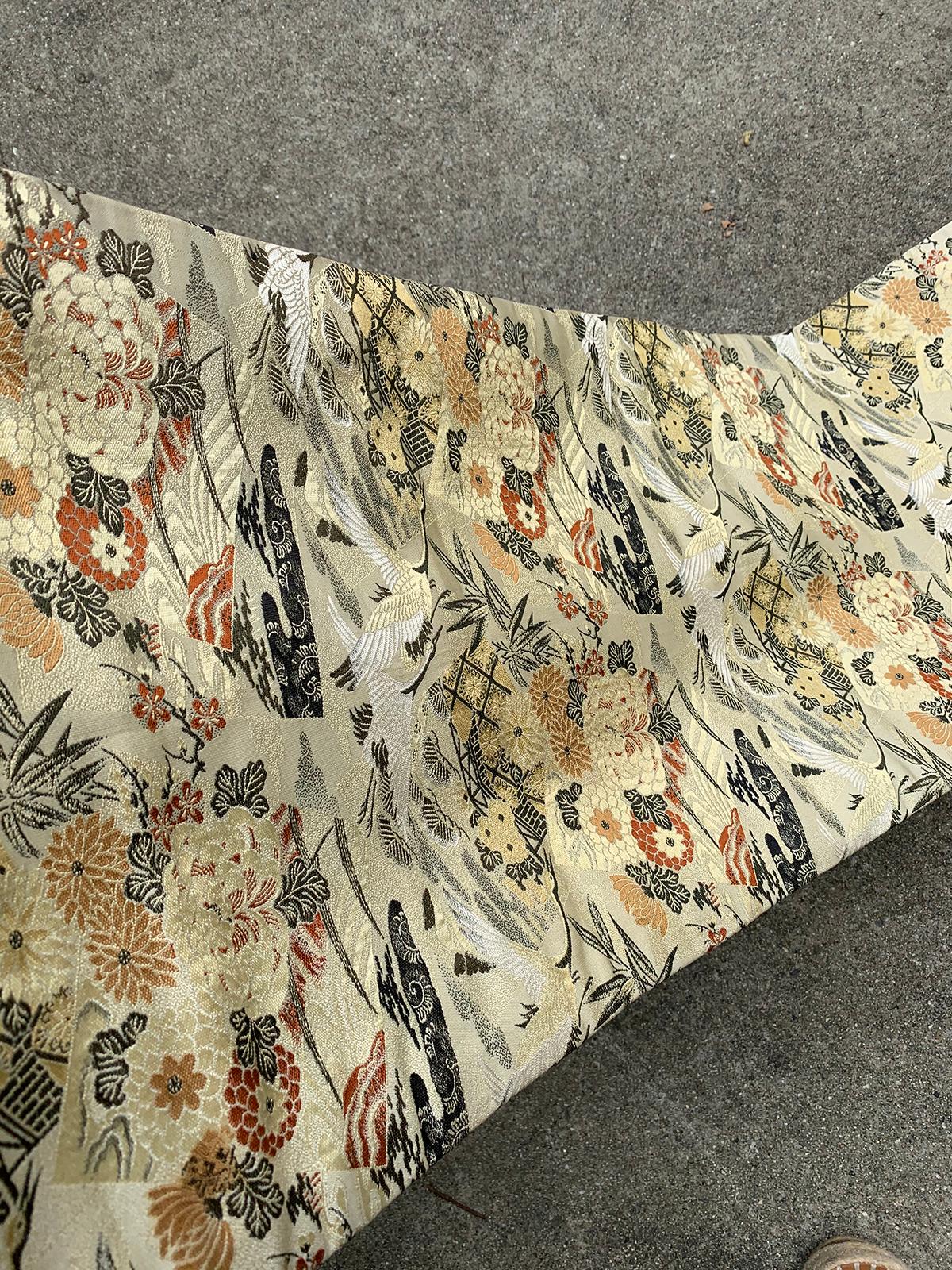 20th Century circa 1930s Japanese Obi Style Silk Sash For Sale 3