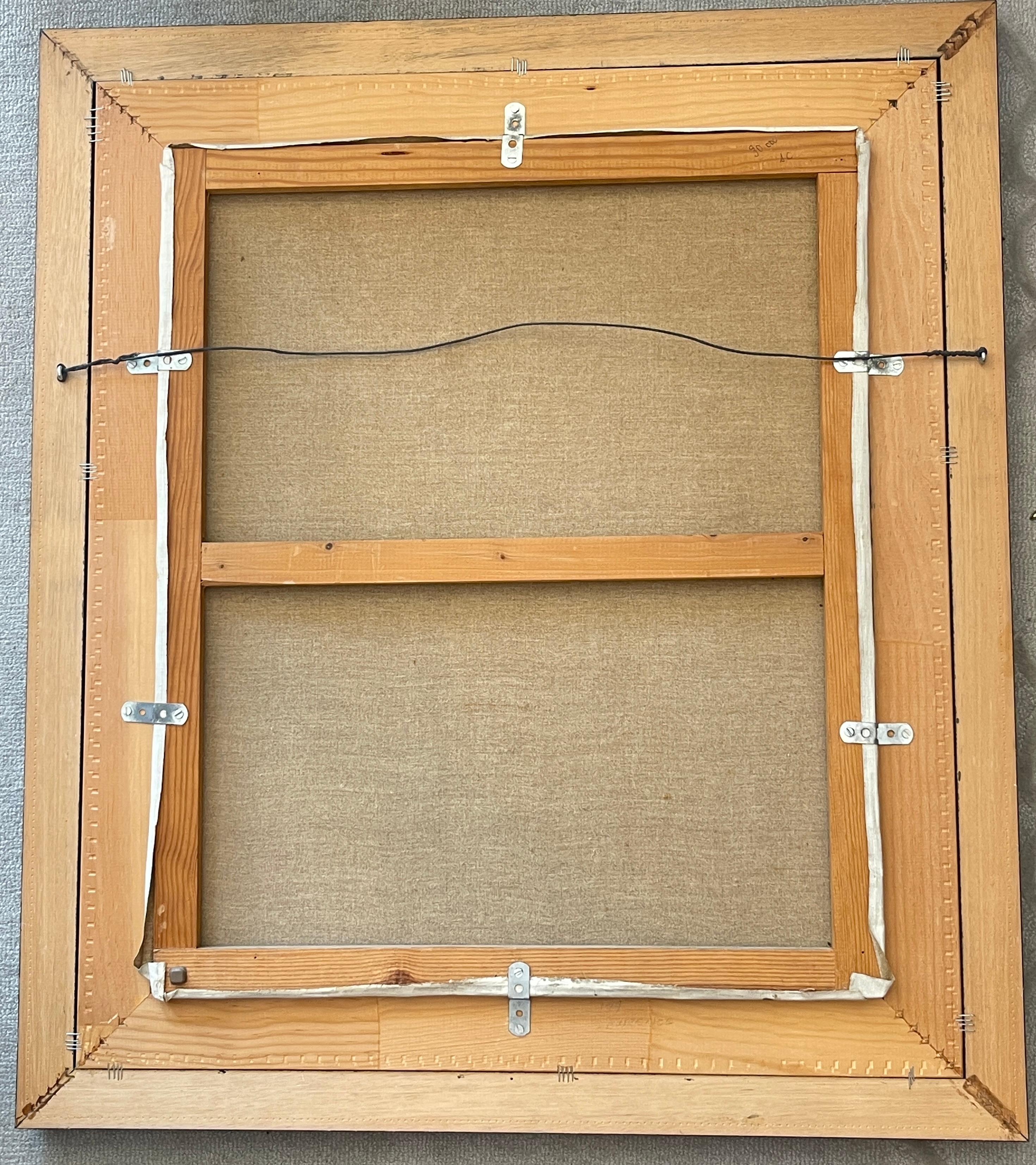 Am 20. Jahrhundert. Stadtbild Paris bei Nacht in Montmartre, Öl auf Leinwand, signiert im Angebot 9