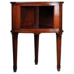20th Century Classic English Corner Dresser / Corner Table Mahogany