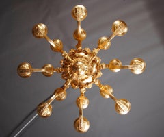 20th Century Classic French Chandelier in antique Louis Seize Style bronze