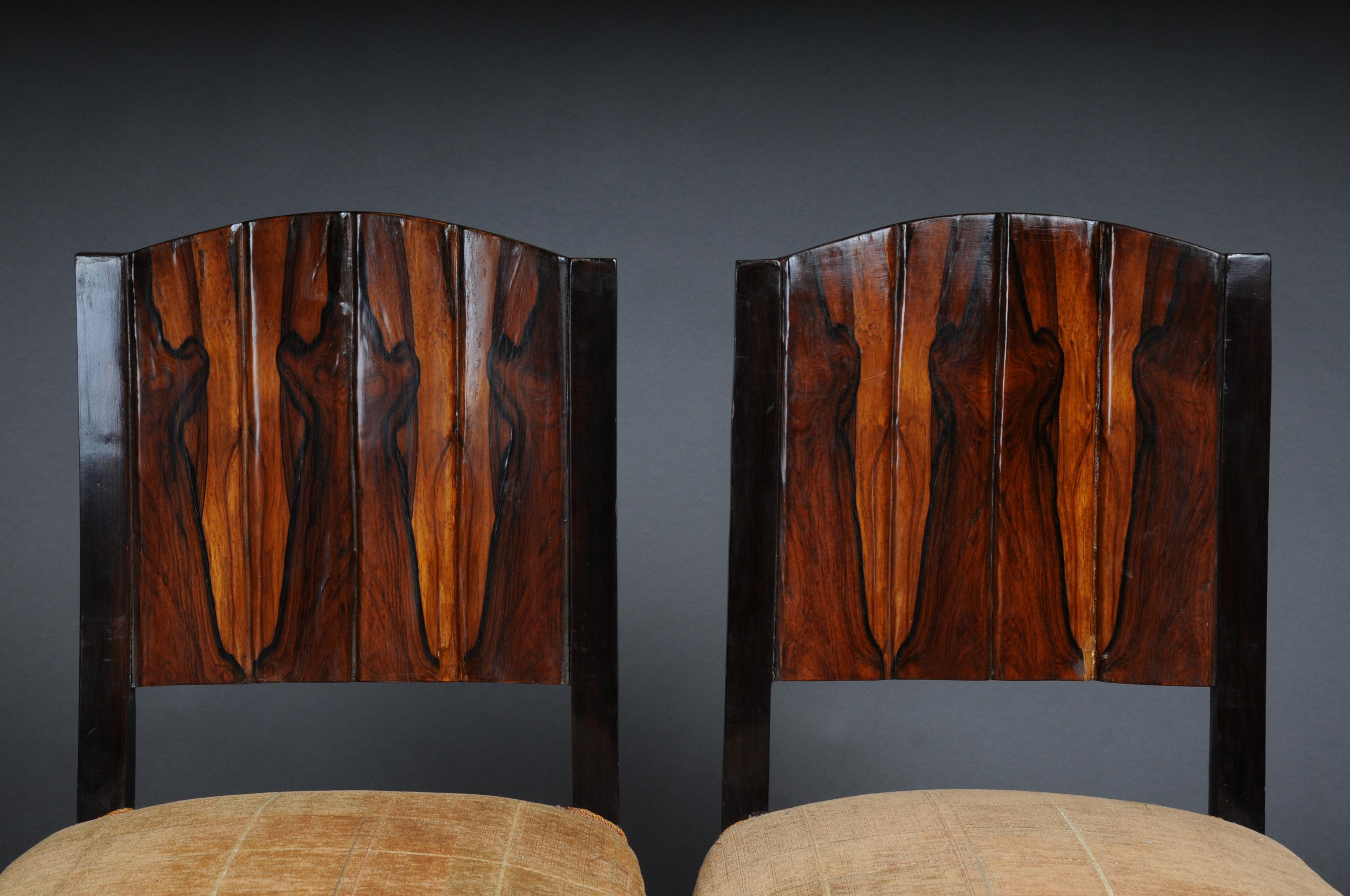 Set di 4 sedie classiche del XX secolo in stile Art Déco in vendita 5
