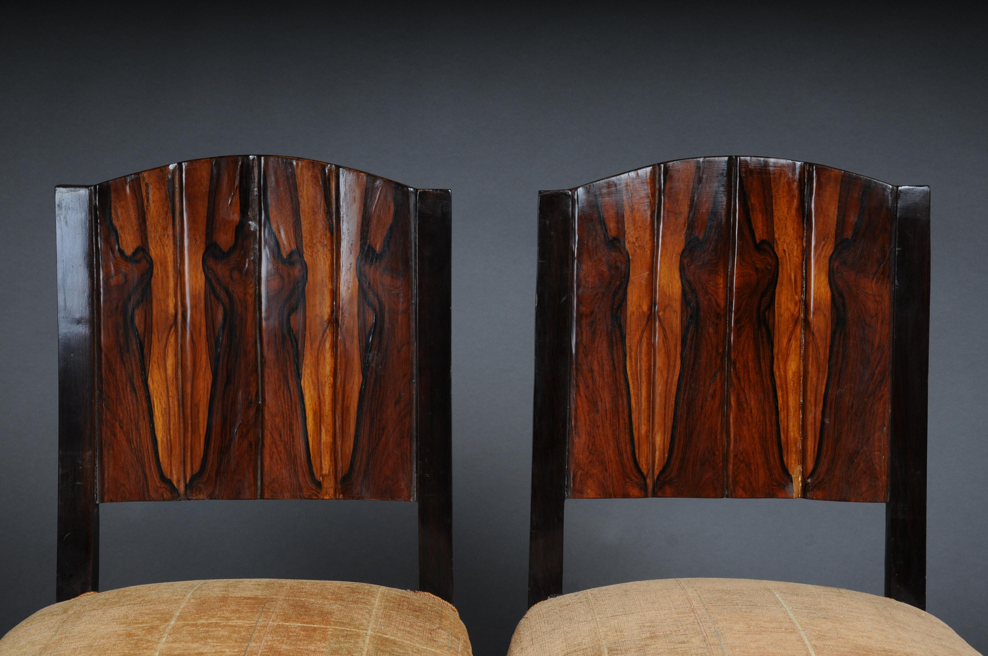 20th Century Classic Set of 4 Chairs in Art Deco Style For Sale 4