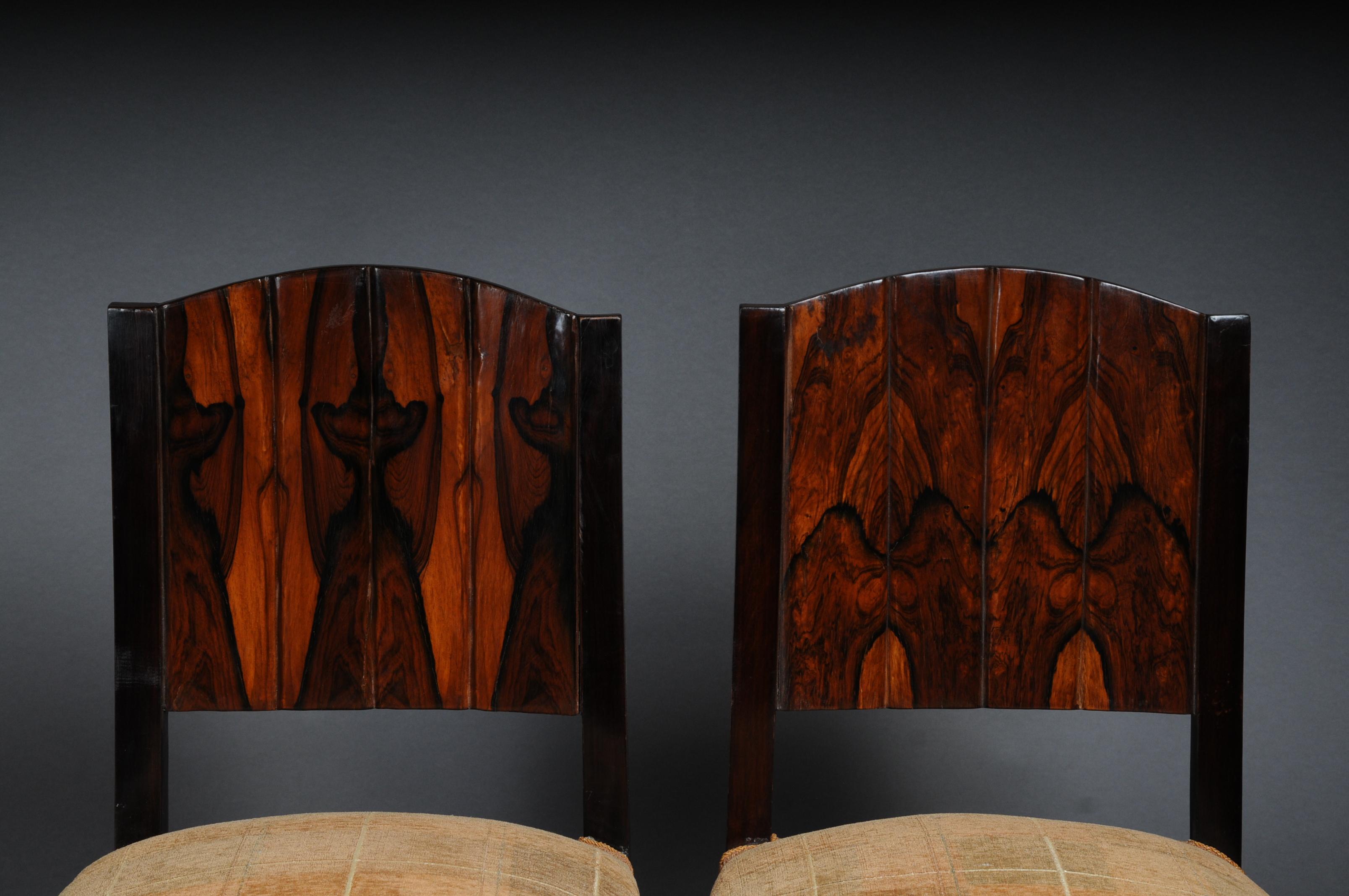 Set di 4 sedie classiche del XX secolo in stile Art Déco in vendita 8