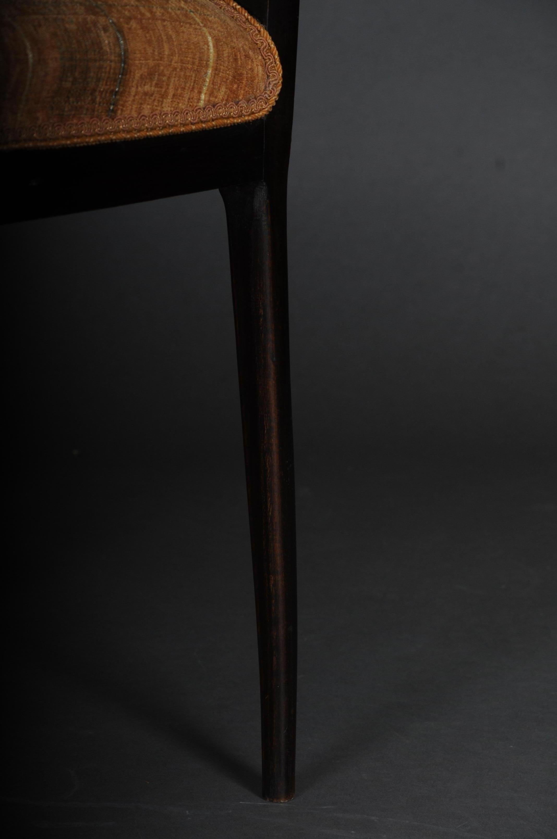 Set di 4 sedie classiche del XX secolo in stile Art Déco in vendita 3
