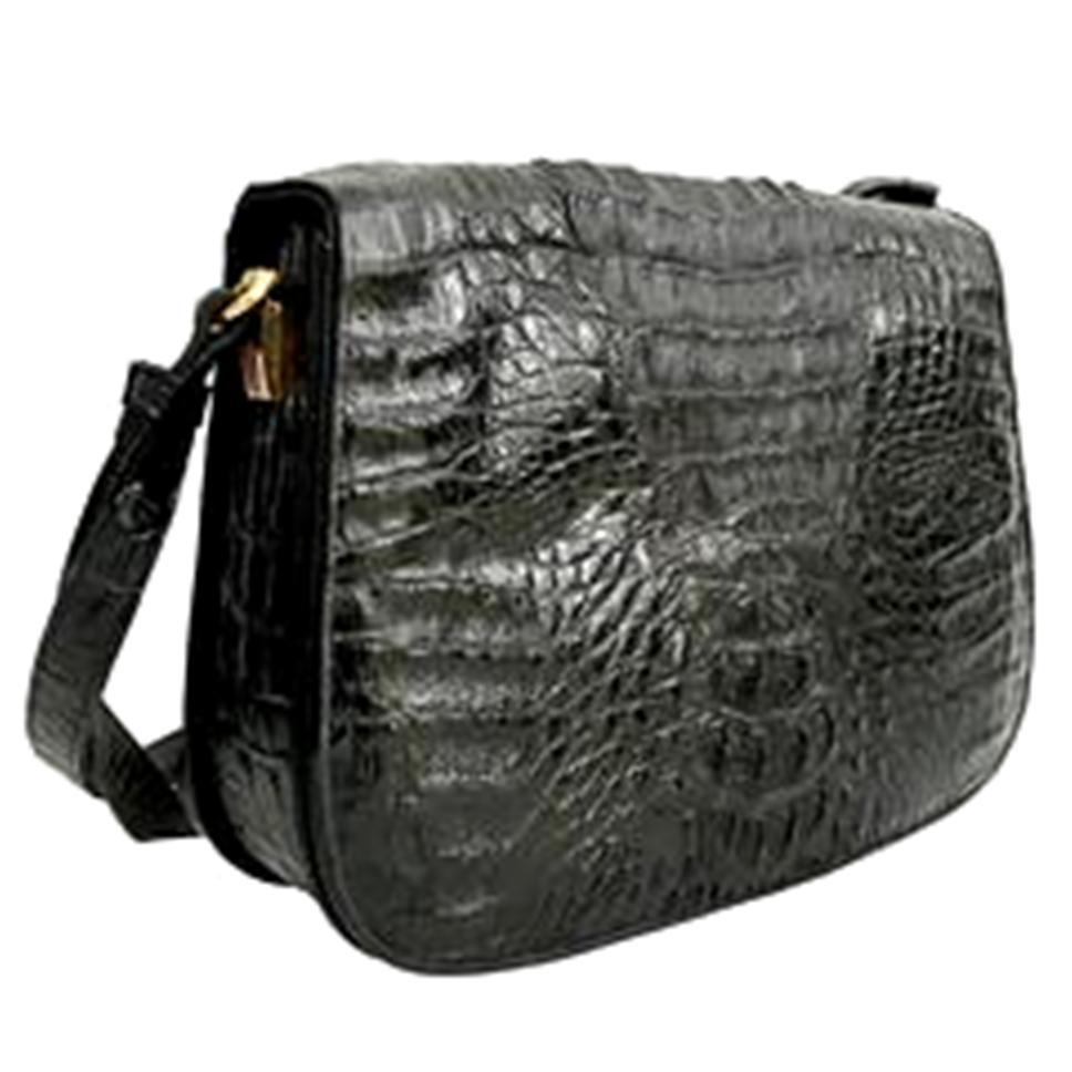 20th Century Classic Two-Tone Crocodile Hanbag By. K.C.H. For Sale 2