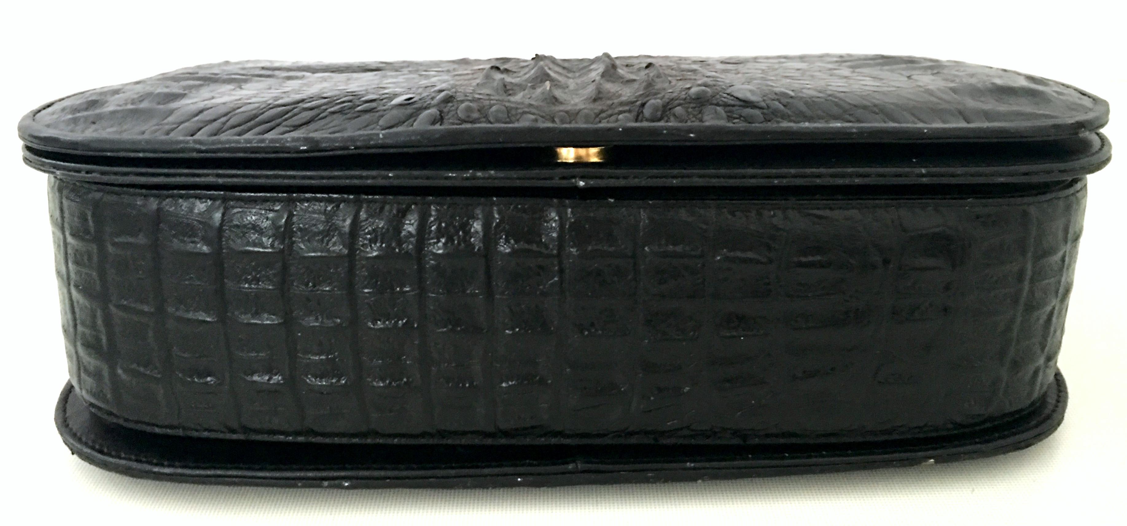 20th Century Classic Two-Tone Crocodile Hanbag By. K.C.H. For Sale 4
