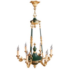 20th Century Classical Empire Swan Chandelier