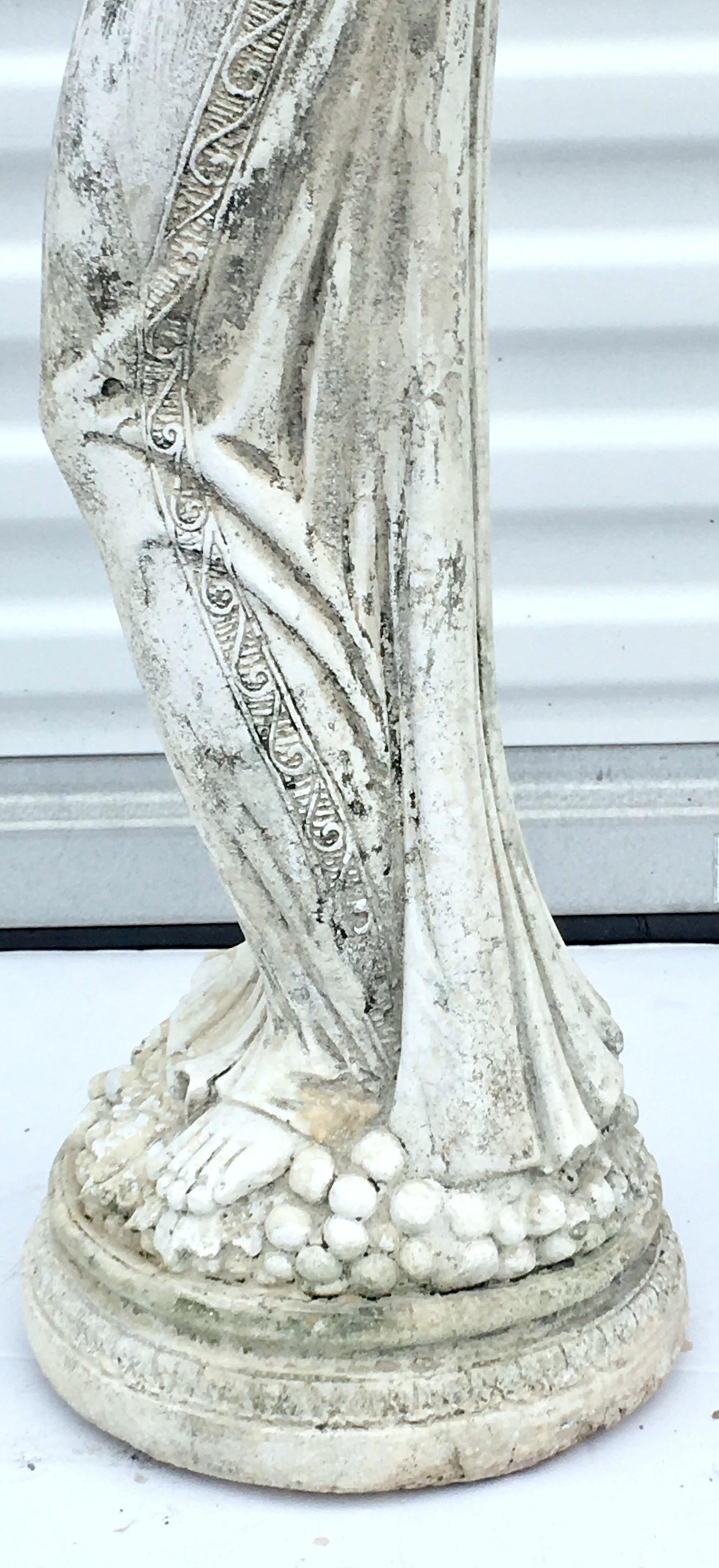 20th Century Cast Stone Classical Greek Goddess  Sculpture For Sale 3