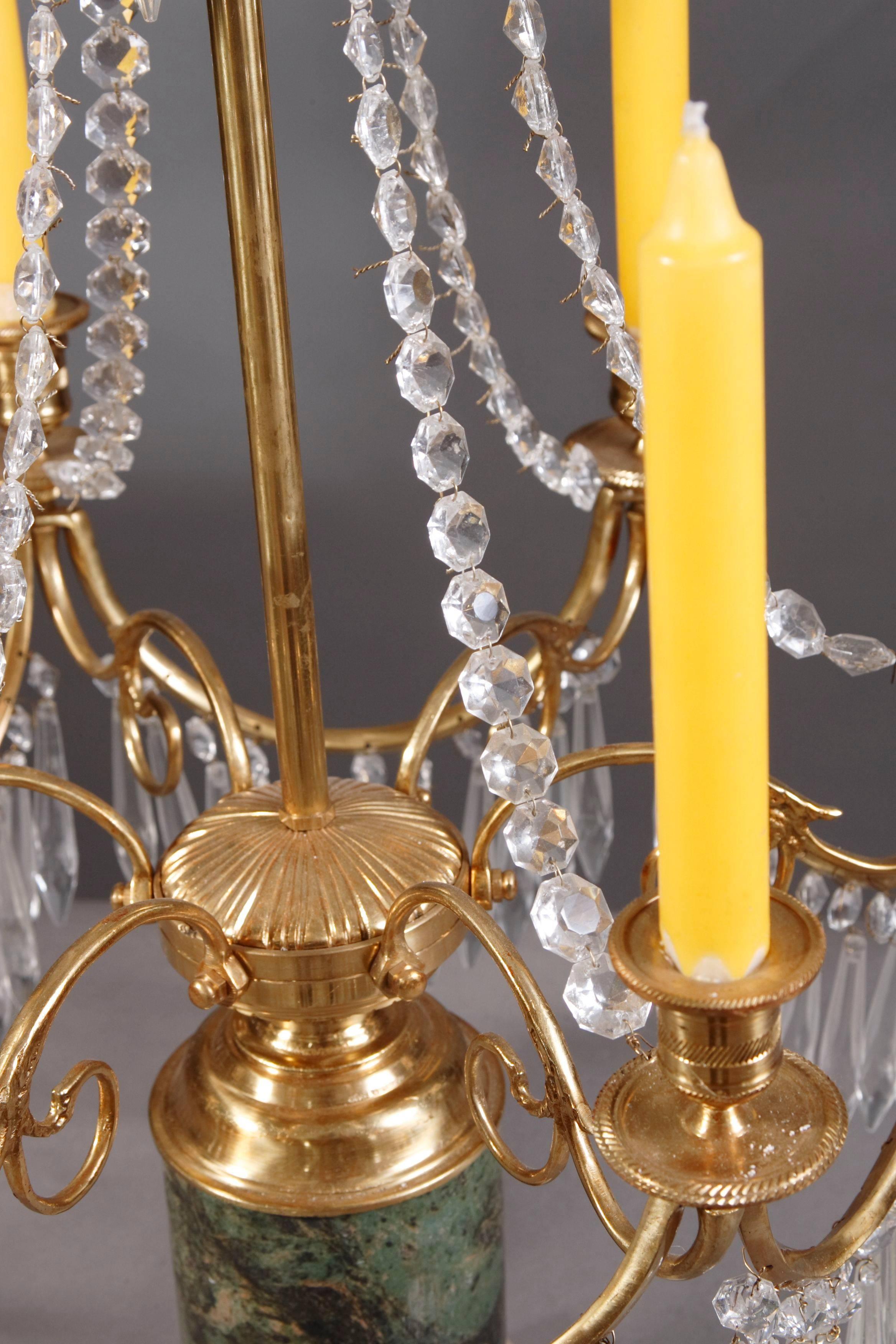 Brass 20th Century Classicist Style Girandole For Sale