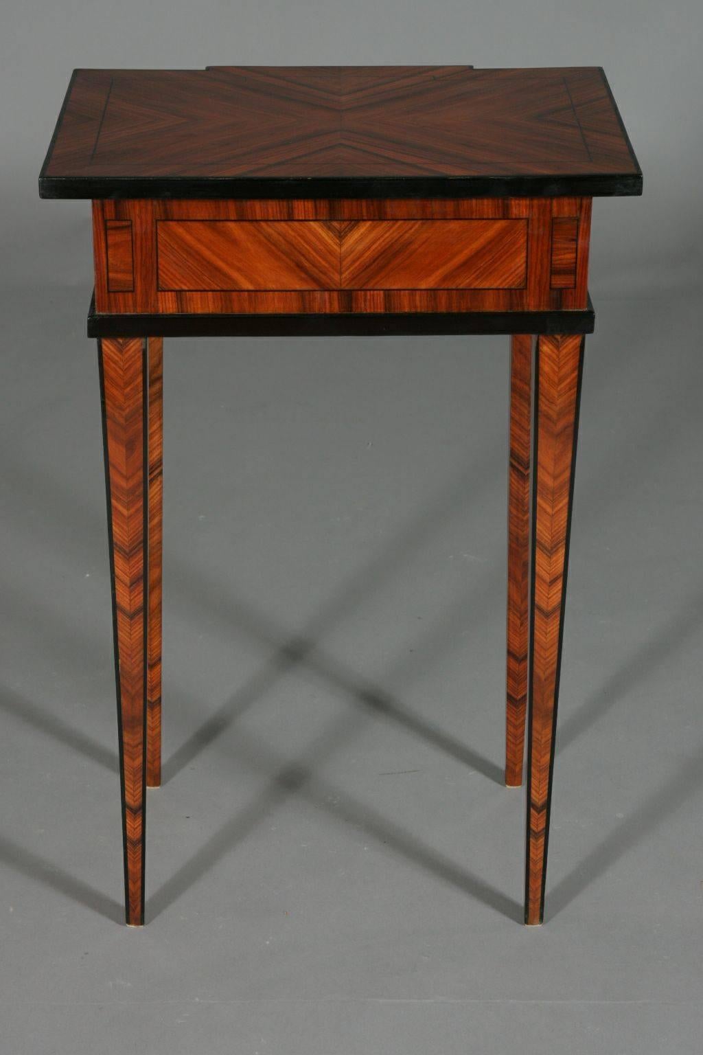 Ebonized 20th Century Classicist Style Occasional Table For Sale