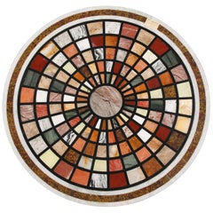 20th Century Classicist Style Pietra Dura Table Platter/Top