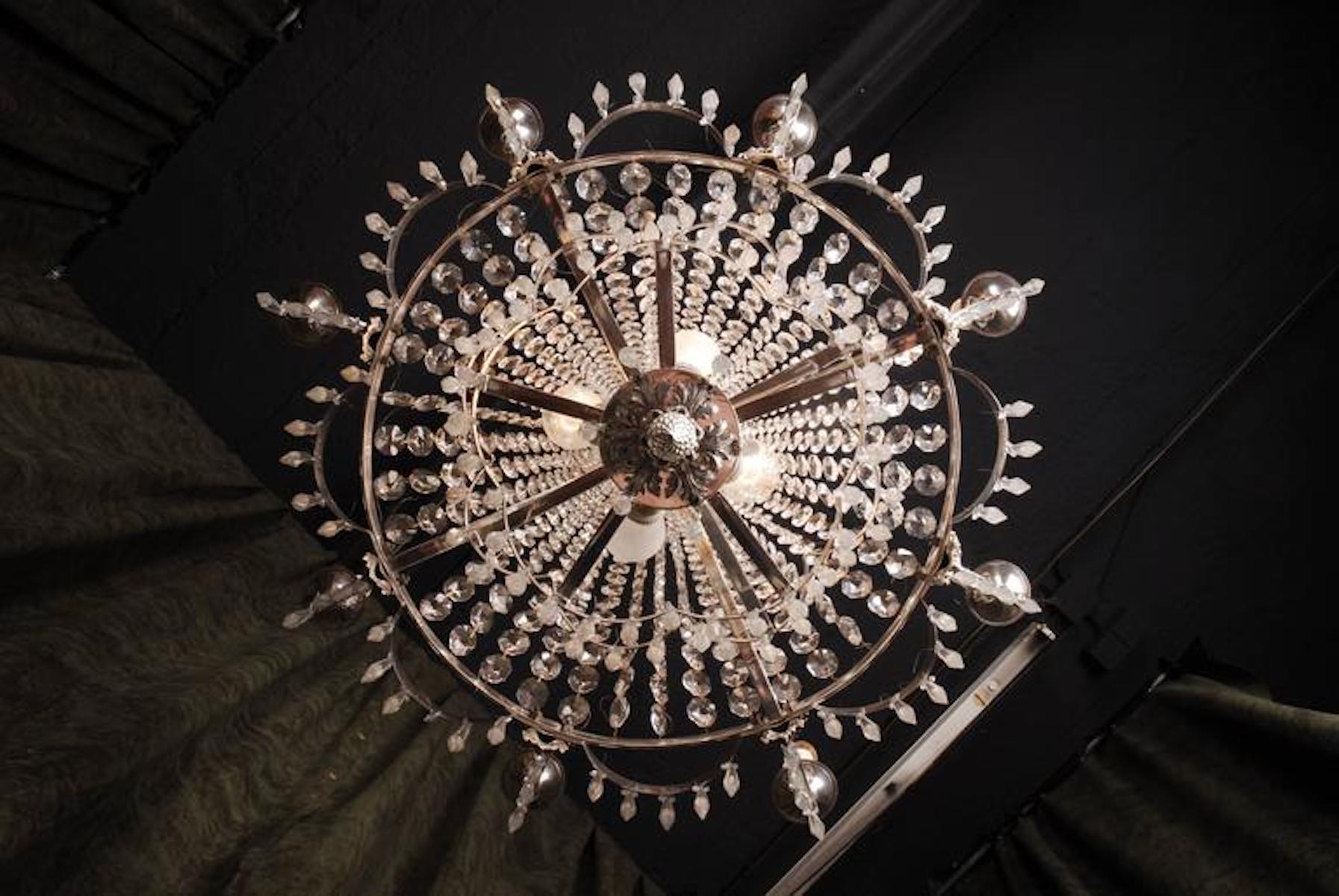 Neoclassical 20th Century Classicist Style Swedish Ceiling Chandelier 2024 For Sale
