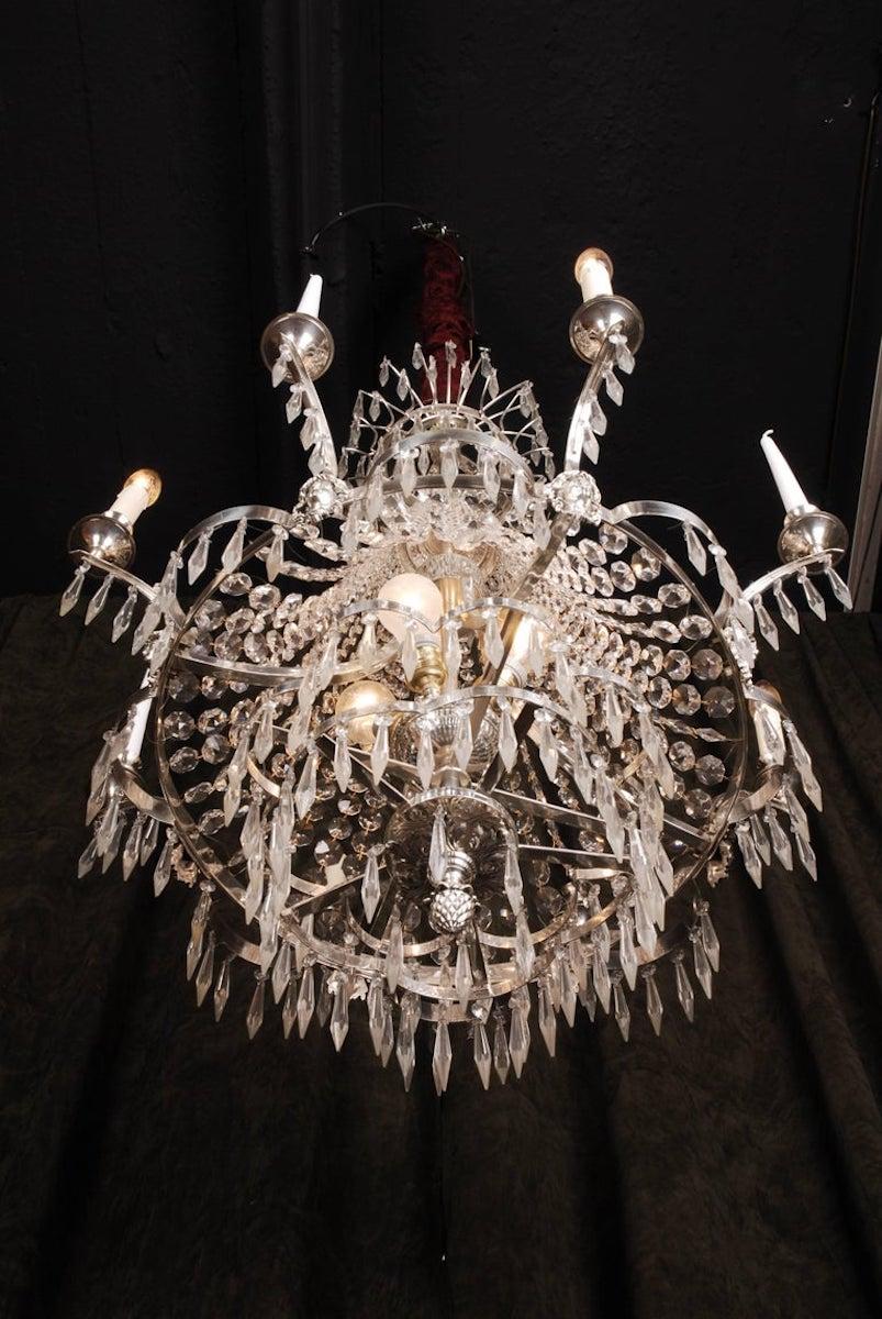 20th Century Classicist Style Swedish Ceiling Chandelier 2024 For Sale 1