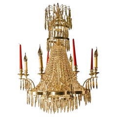 20th Century Classicist Style Swedish Ceiling Chandelier 2024