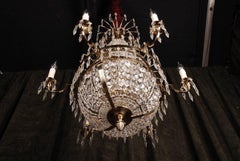 Candelabro de techo Imperio Sueco de estilo clasicista del siglo XX