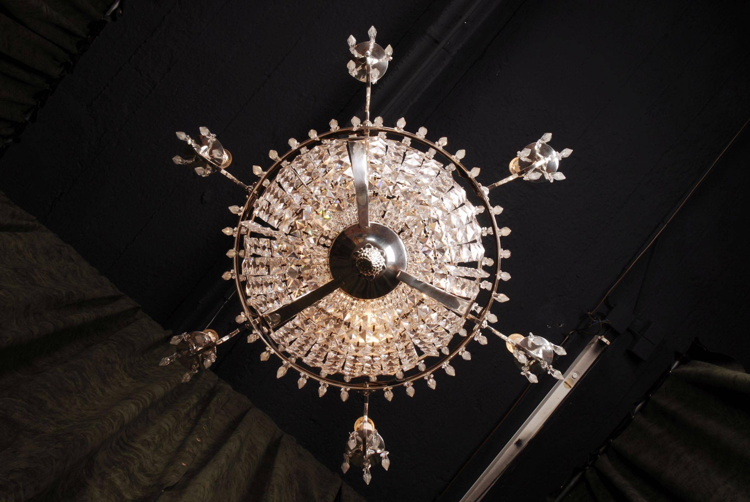 Neoclassical 20th Century Classicist Style Swedish Empire Ceiling Candelabra For Sale