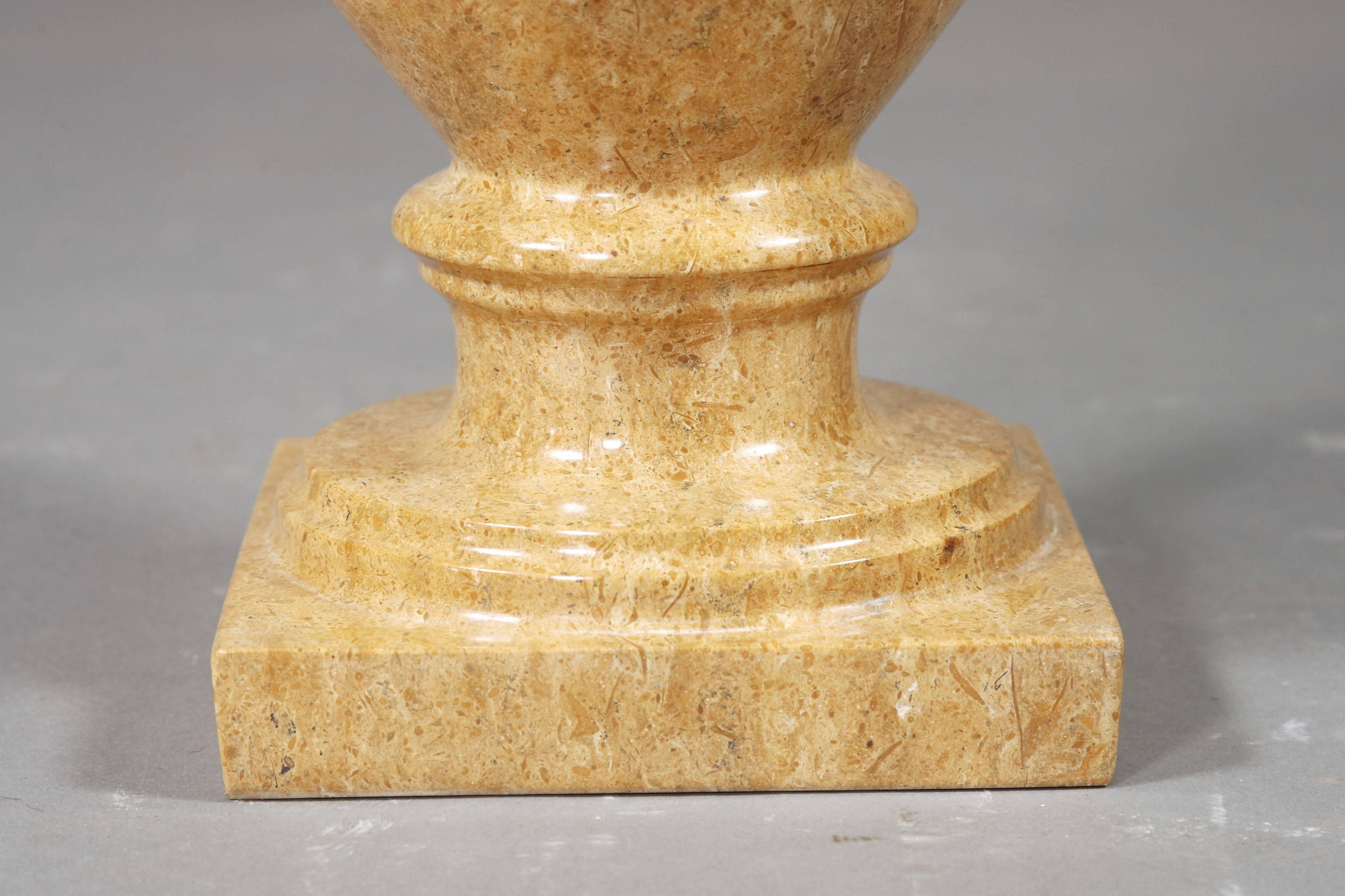 Marble 20th Century Classicist Style Vase with Lid For Sale