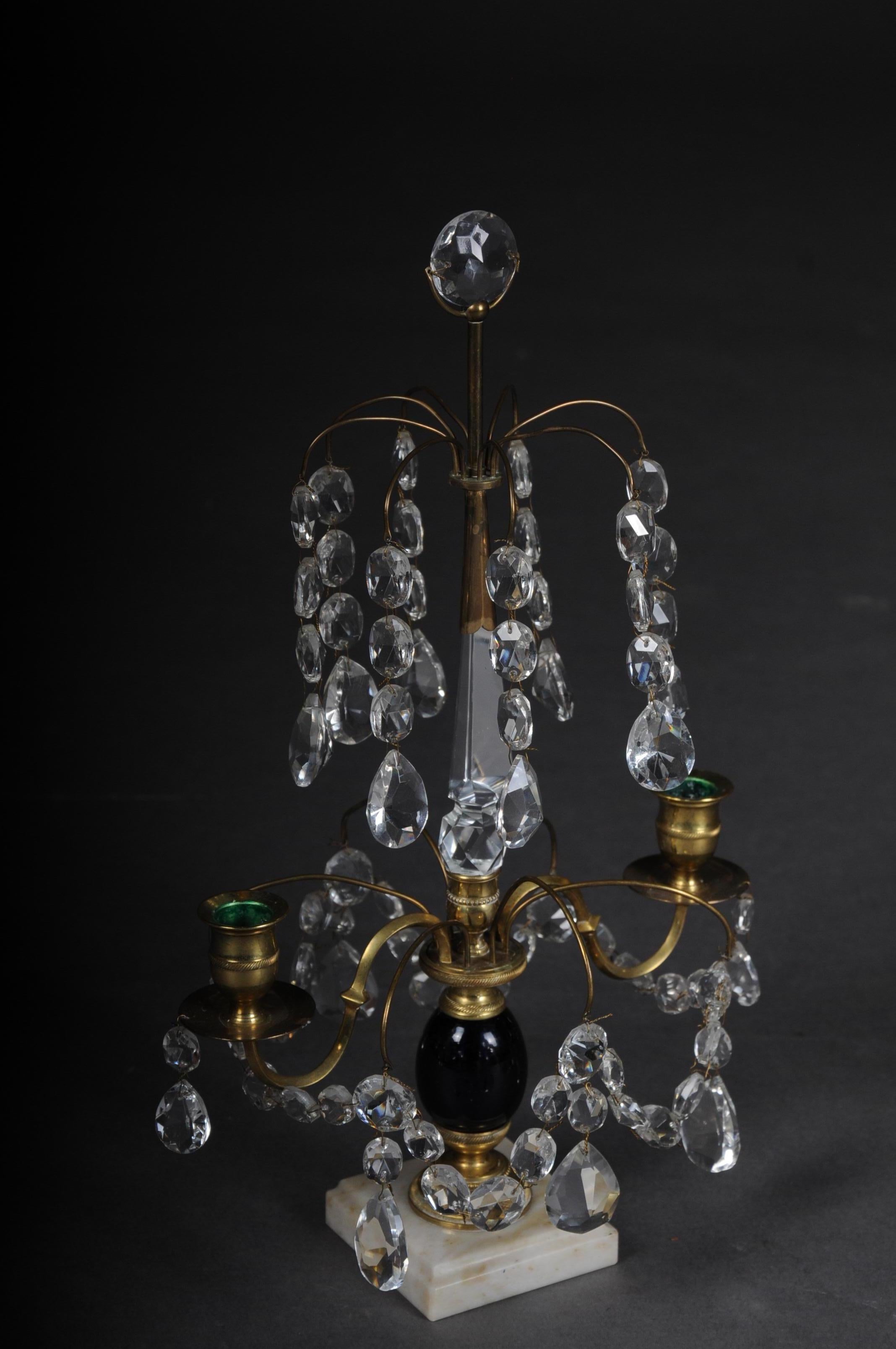 20th Century Classicist Swedish Empire Girandole / candlestick, circa 1900 In Good Condition For Sale In Berlin, DE
