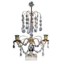Antique 20th Century Classicist Swedish Empire Girandole / candlestick, circa 1900