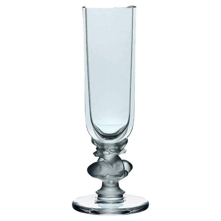 Art Deco Clear Frosted Art Glass Vase - 71 For Sale on 1stDibs | art deco  frosted green glass vase