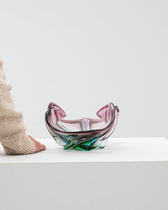 20th Century Clear Glass Plateau from Italy, Functional Design