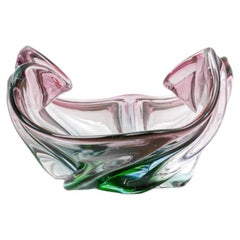 20th Century Clear Glass Plateau from Italy, Functional Design