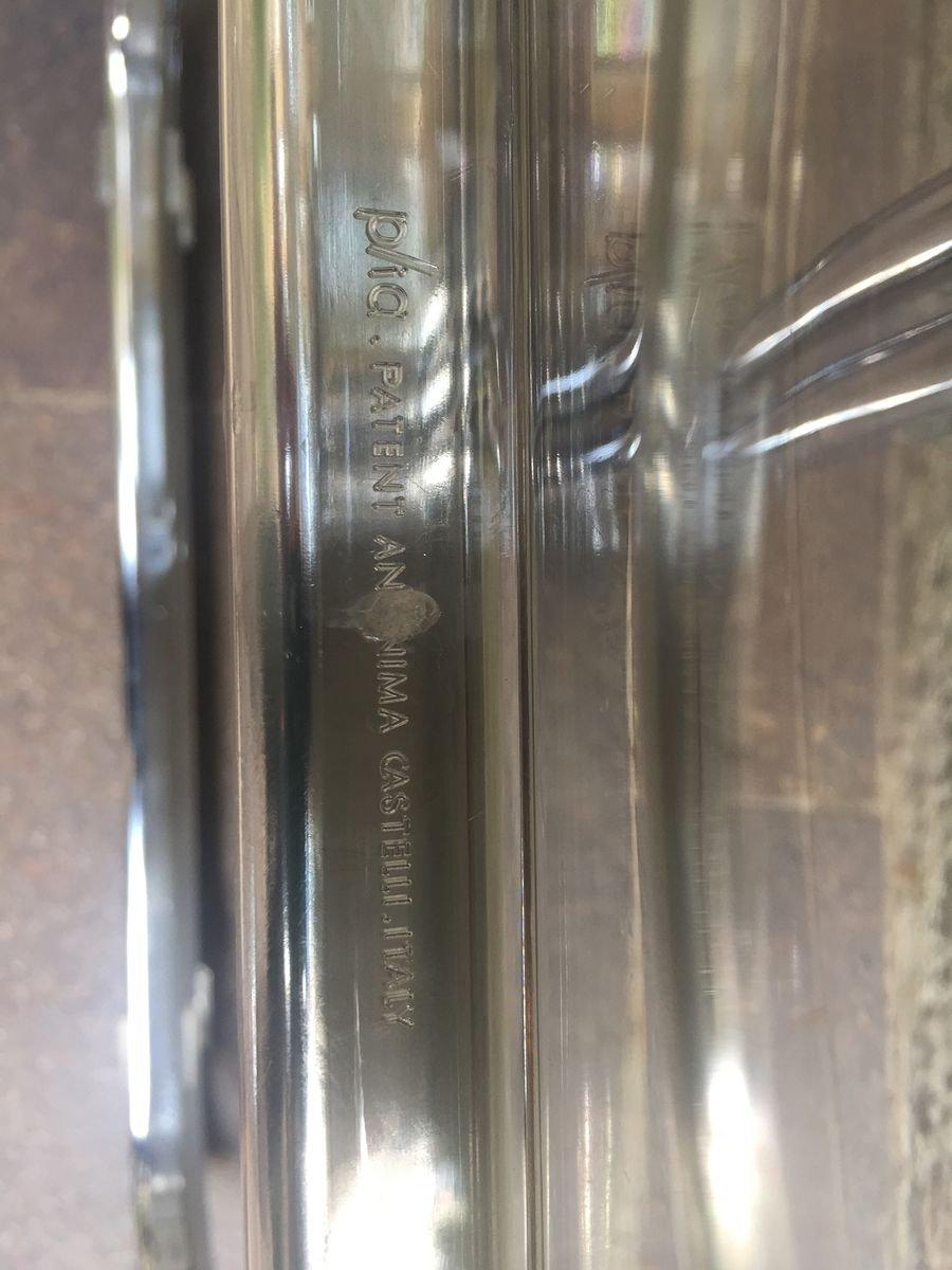 20th Century Clear Plia 6 Folding Chairs by Giancarlo Piretti for Castelli In Good Condition In Miami, FL