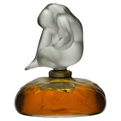 Antique 20th Century Clear Scent Bottle entitled "La Nu Flacon" by Marie-Claude Lalique