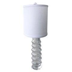 Mid-Century Modern Table Lamp by Carl Fagerlund, Orrefors, Circa 1950