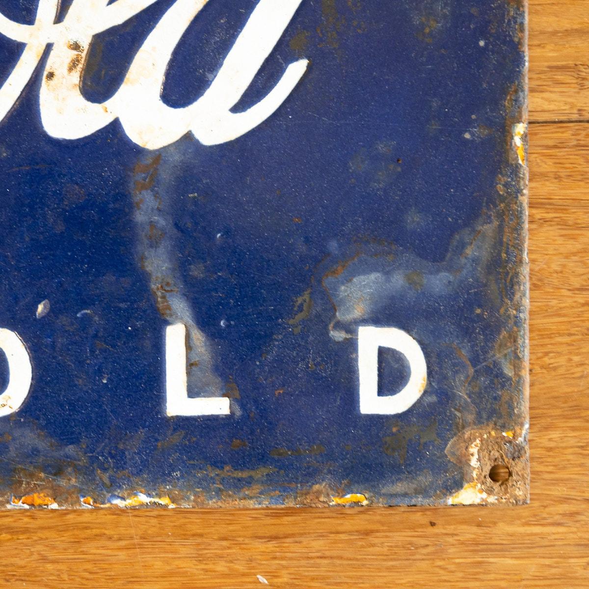 20th Century Coca Cola Enamel Advertising Sign, circa 1910 7