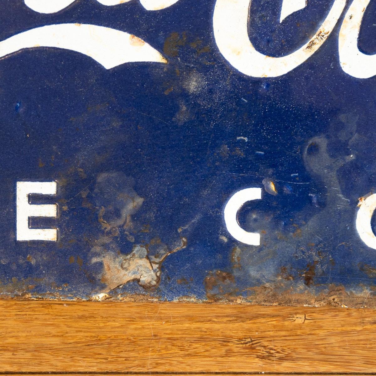 20th Century Coca Cola Enamel Advertising Sign, circa 1910 8