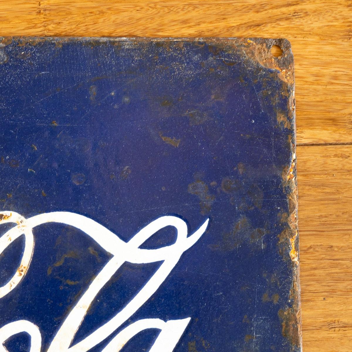 20th Century Coca Cola Enamel Advertising Sign, circa 1910 6