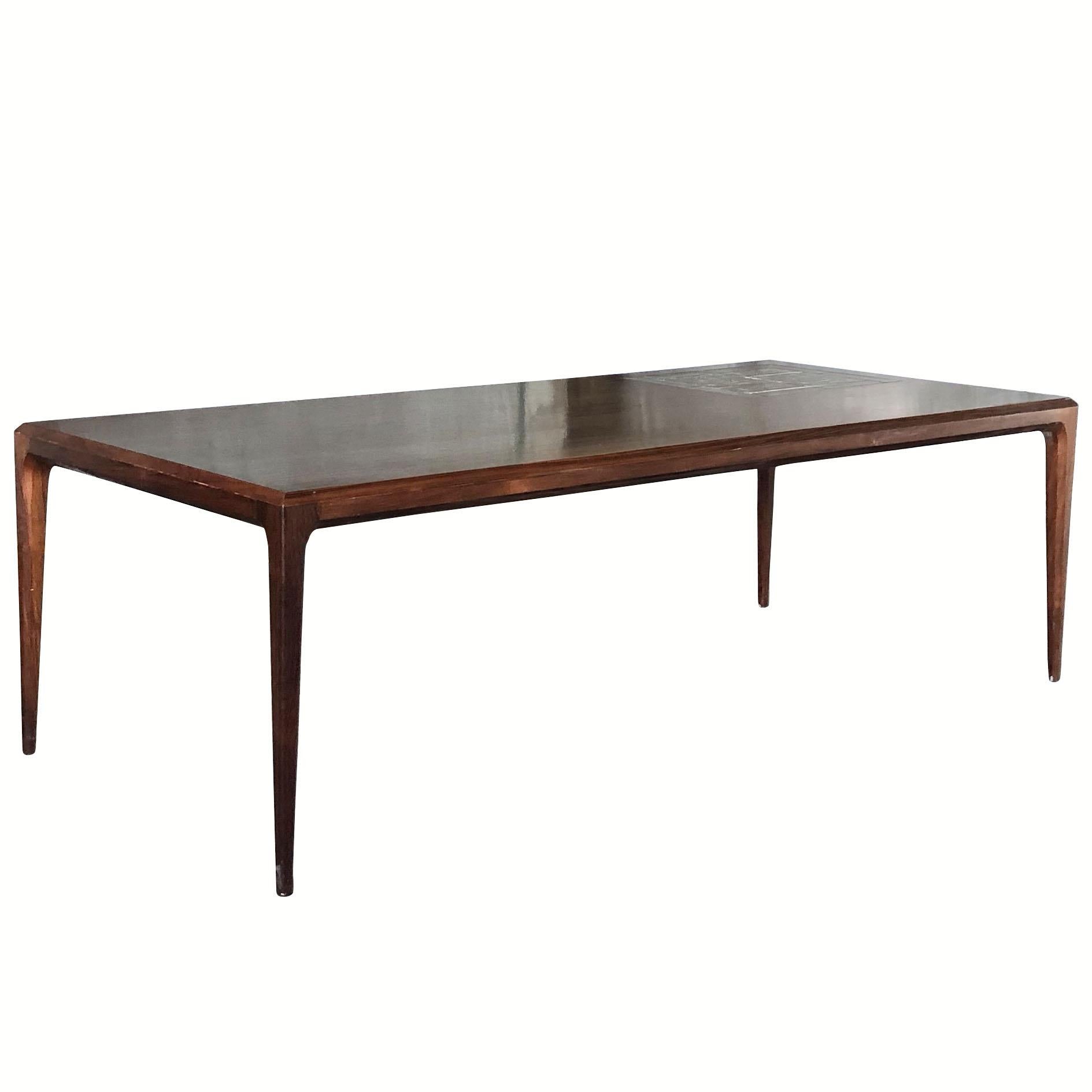 Mid-Century Modern 20th Century, Danish Rosewood Coffee Table by Severin Hansen & Nils Thorsson For Sale