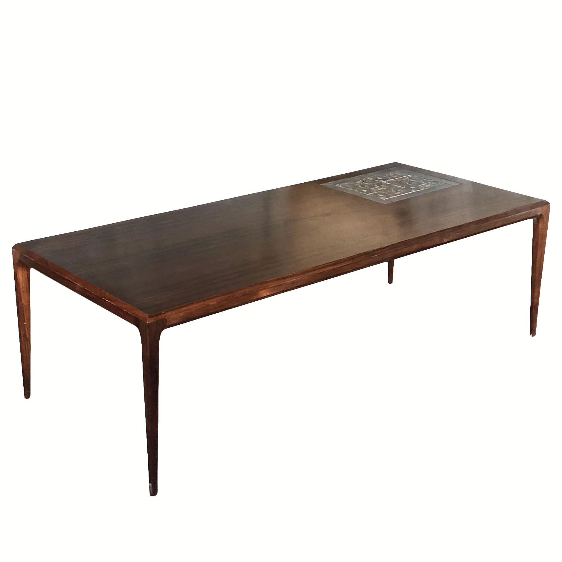 20th Century, Danish Rosewood Coffee Table by Severin Hansen & Nils Thorsson In Good Condition For Sale In West Palm Beach, FL