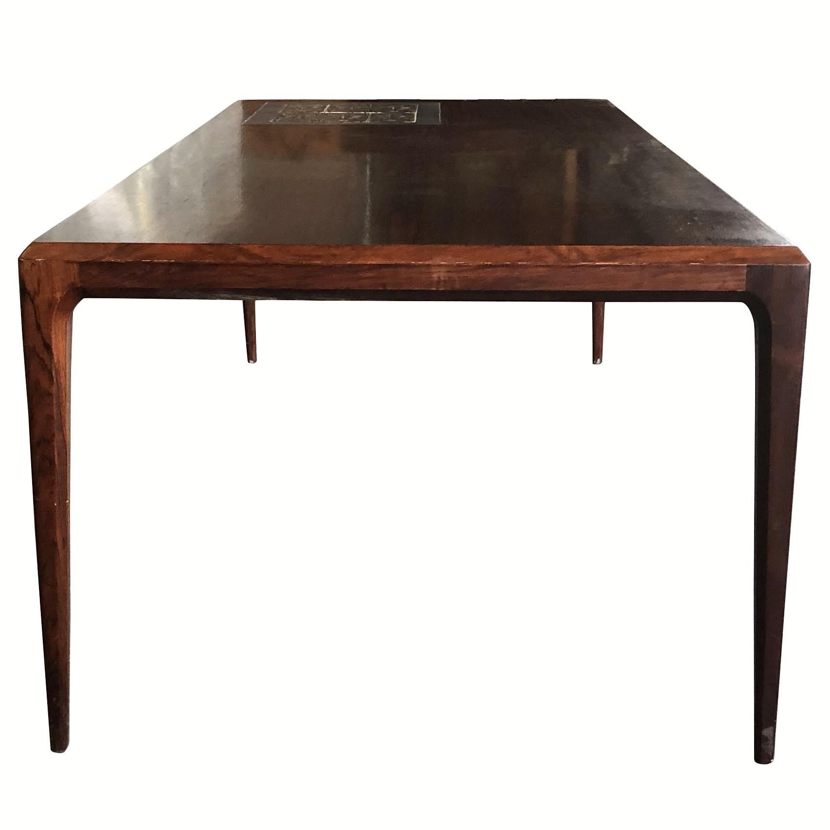 20th Century, Danish Rosewood Coffee Table by Severin Hansen & Nils Thorsson For Sale 2