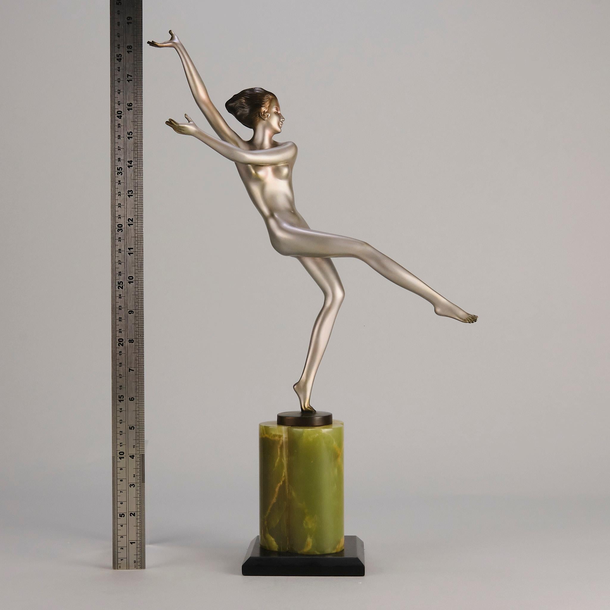 20th Century Cold-Painted Austrian Bronze Entitled 