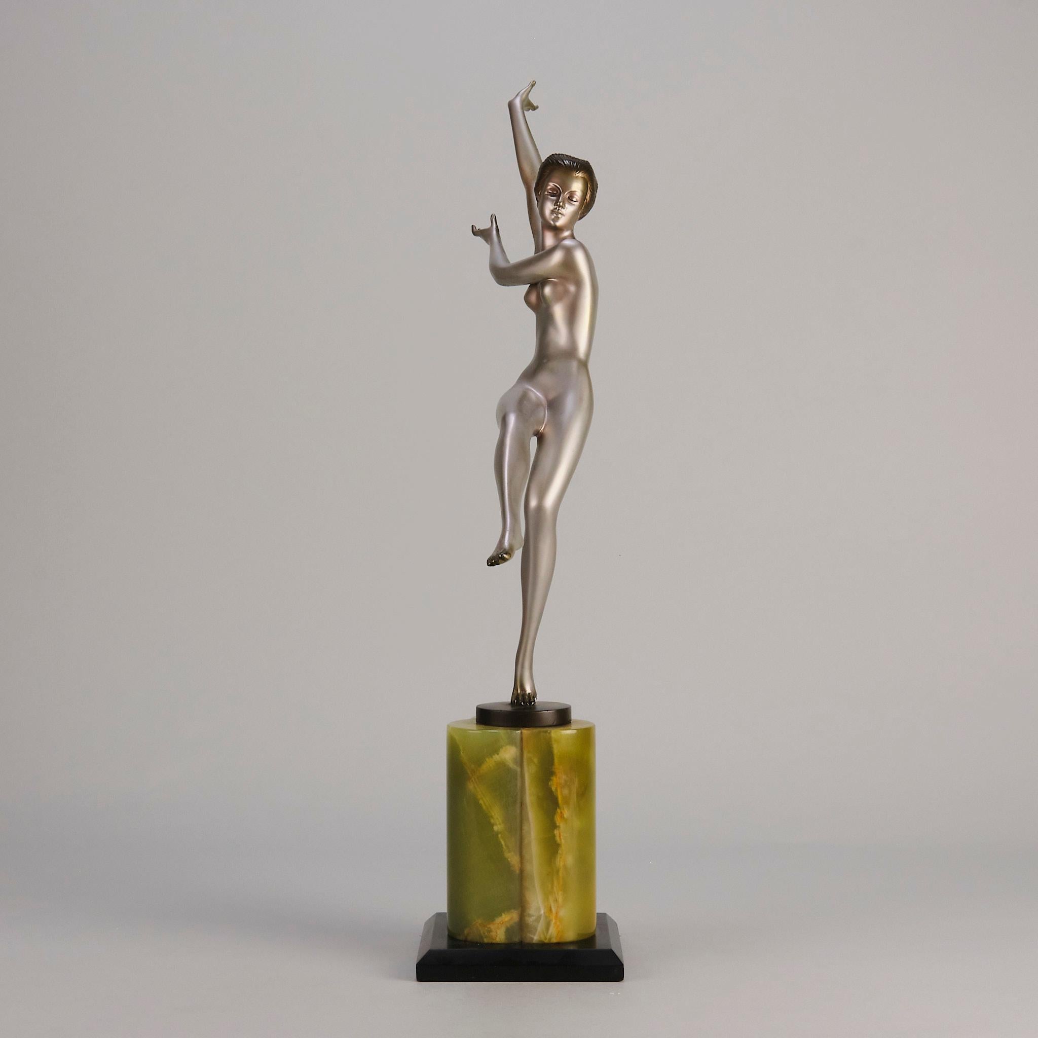 20th Century Cold-Painted Austrian Bronze Entitled 