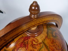 20th Century Colonial Revival Hardwood Equator Spanish Bar Cabinet on Wheels