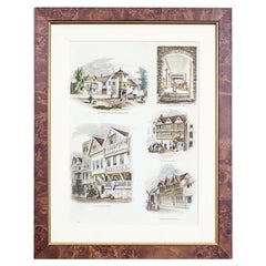 20th-Century Colorful Graphic / Timber-Framed Construction