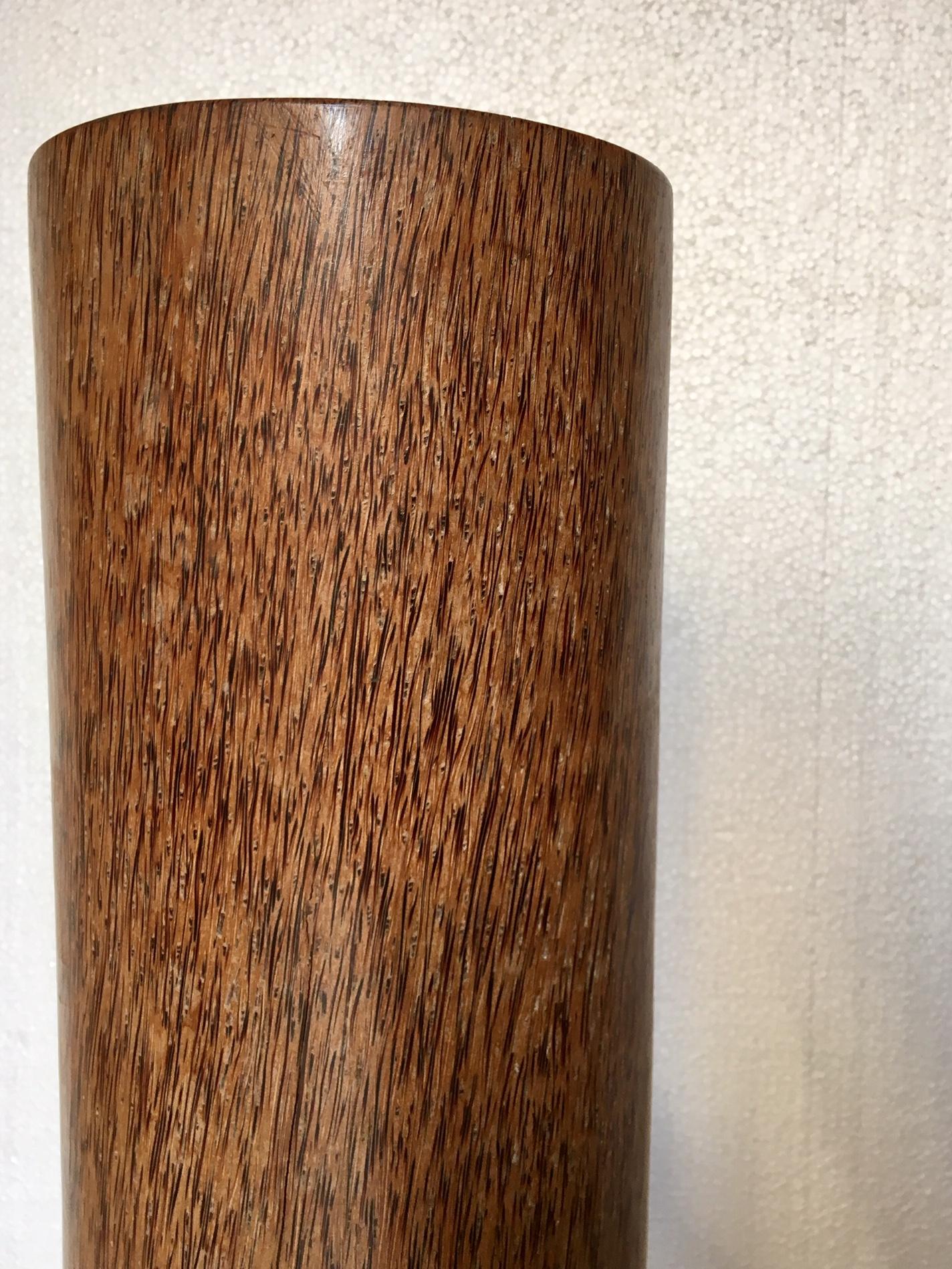 Modern 20th Century Column or Pedestal in Coconut Wood