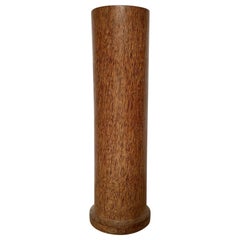 Vintage 20th Century Column or Pedestal in Coconut Wood