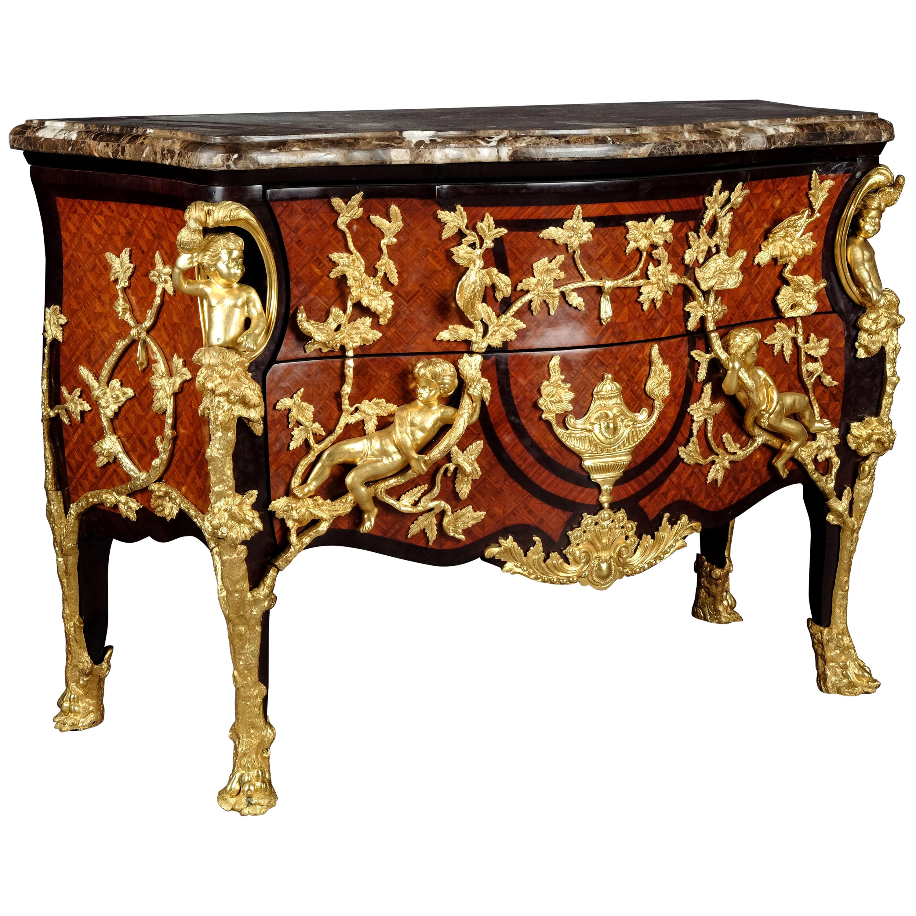 20th Century Commode in the Style of Charles Cressent For Sale