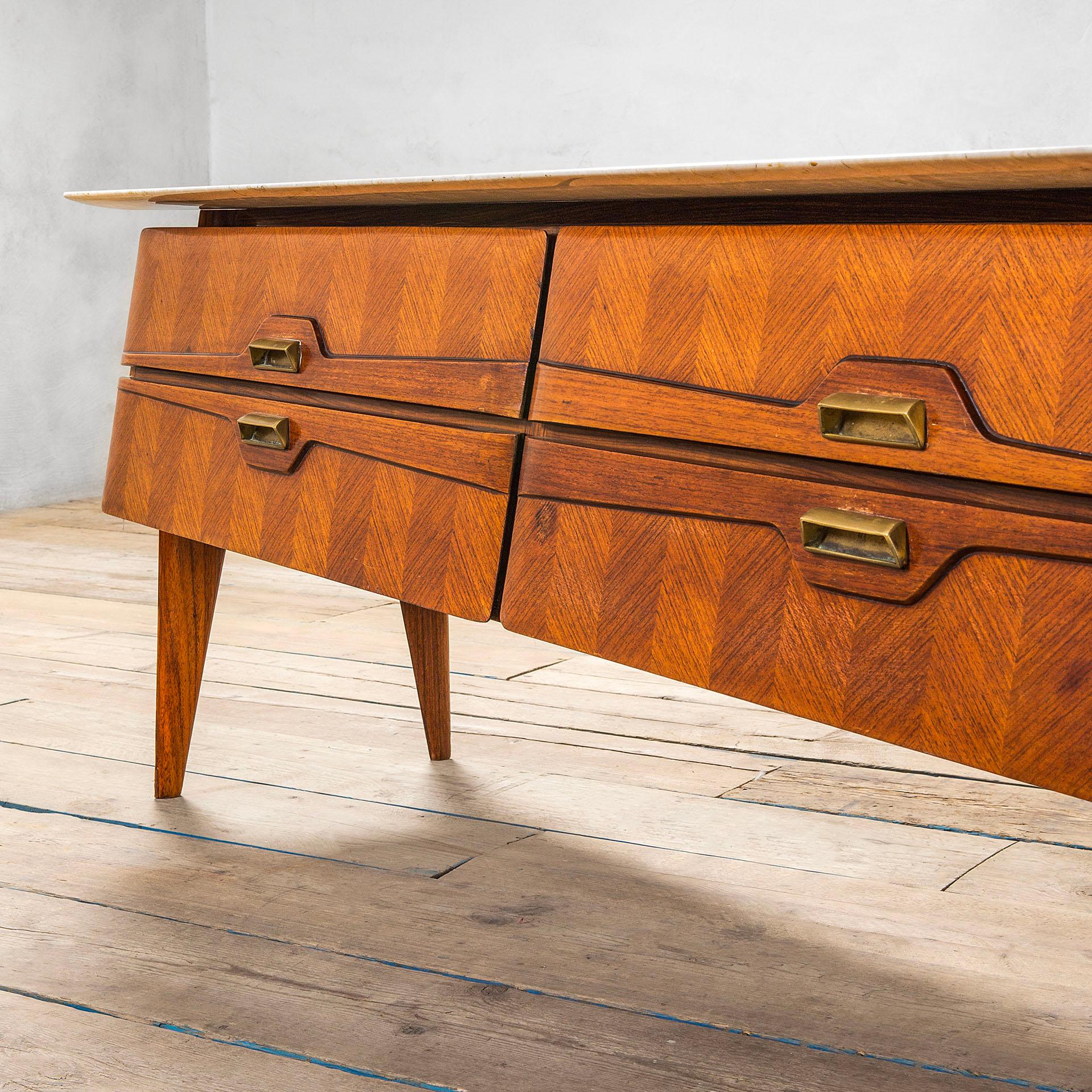 Modern 20th Century Commode with four Drawers by La Permanente Mobili di Cantù, 50s